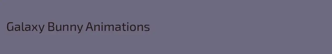 Galaxy Bunny Animations